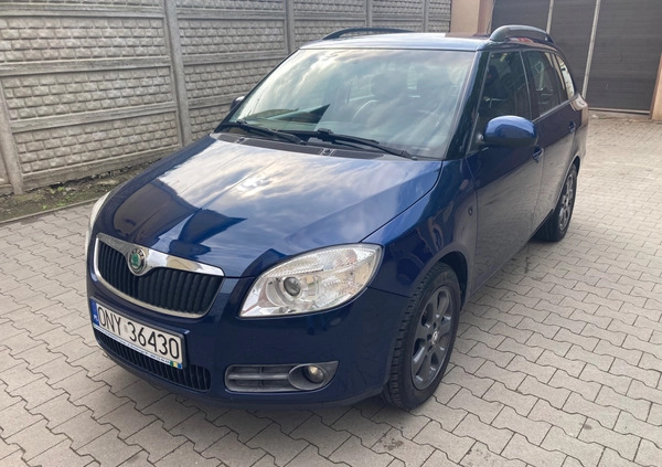 Skoda Fabia cena 19900 przebieg: 156000, rok produkcji 2008 z Nysa małe 277